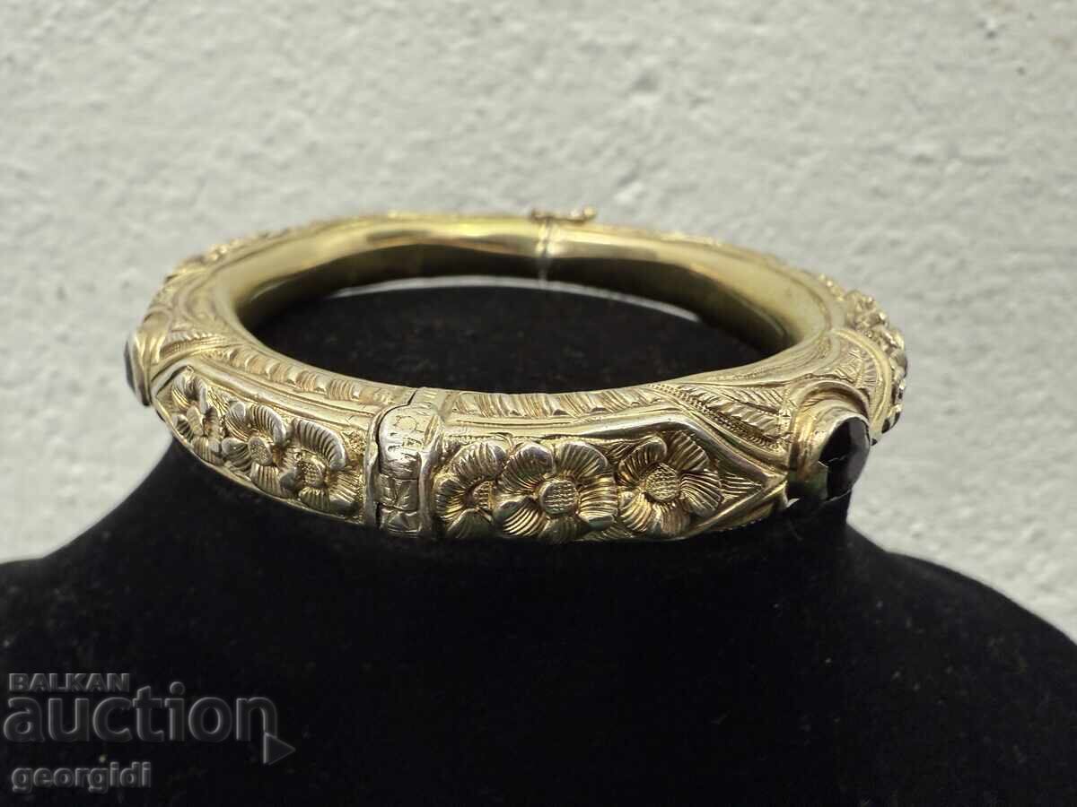 Auction Handmade / Gold-plated silver bracelet. No. 7475 Auction Handmade / Gold-plated silver bracelet. No. 7475