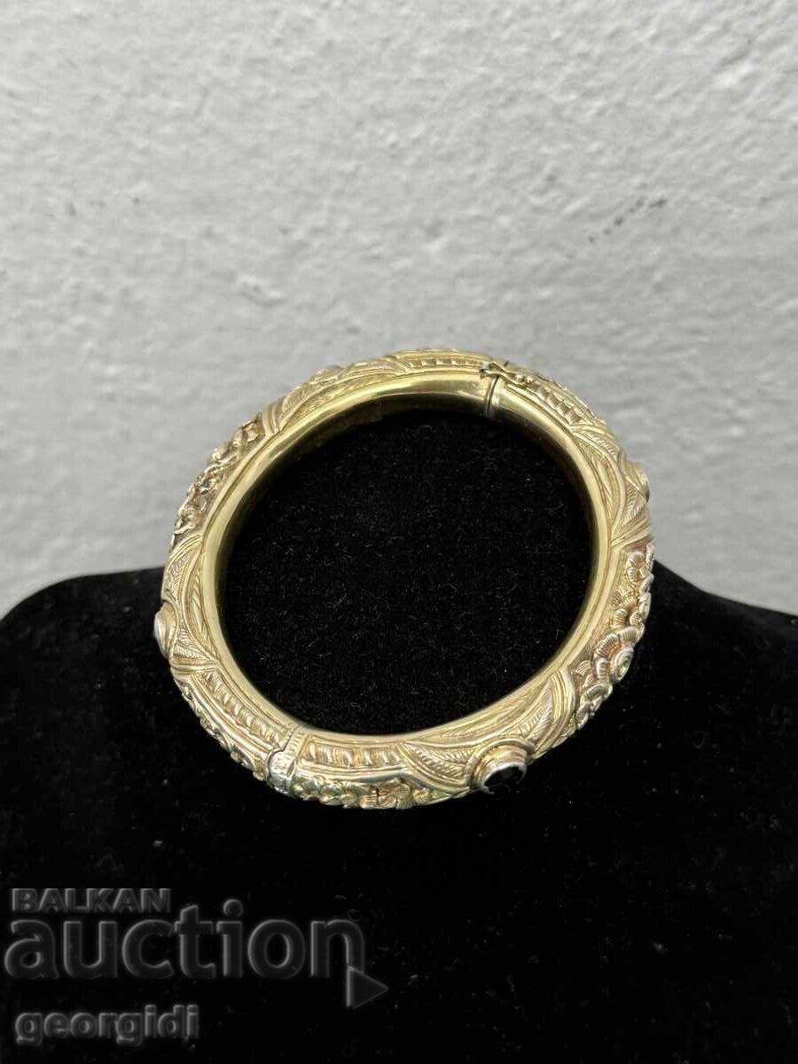 Handmade / Gold-plated silver bracelet. No. 7475 Handmade / Gold-plated silver bracelet. No. 7475