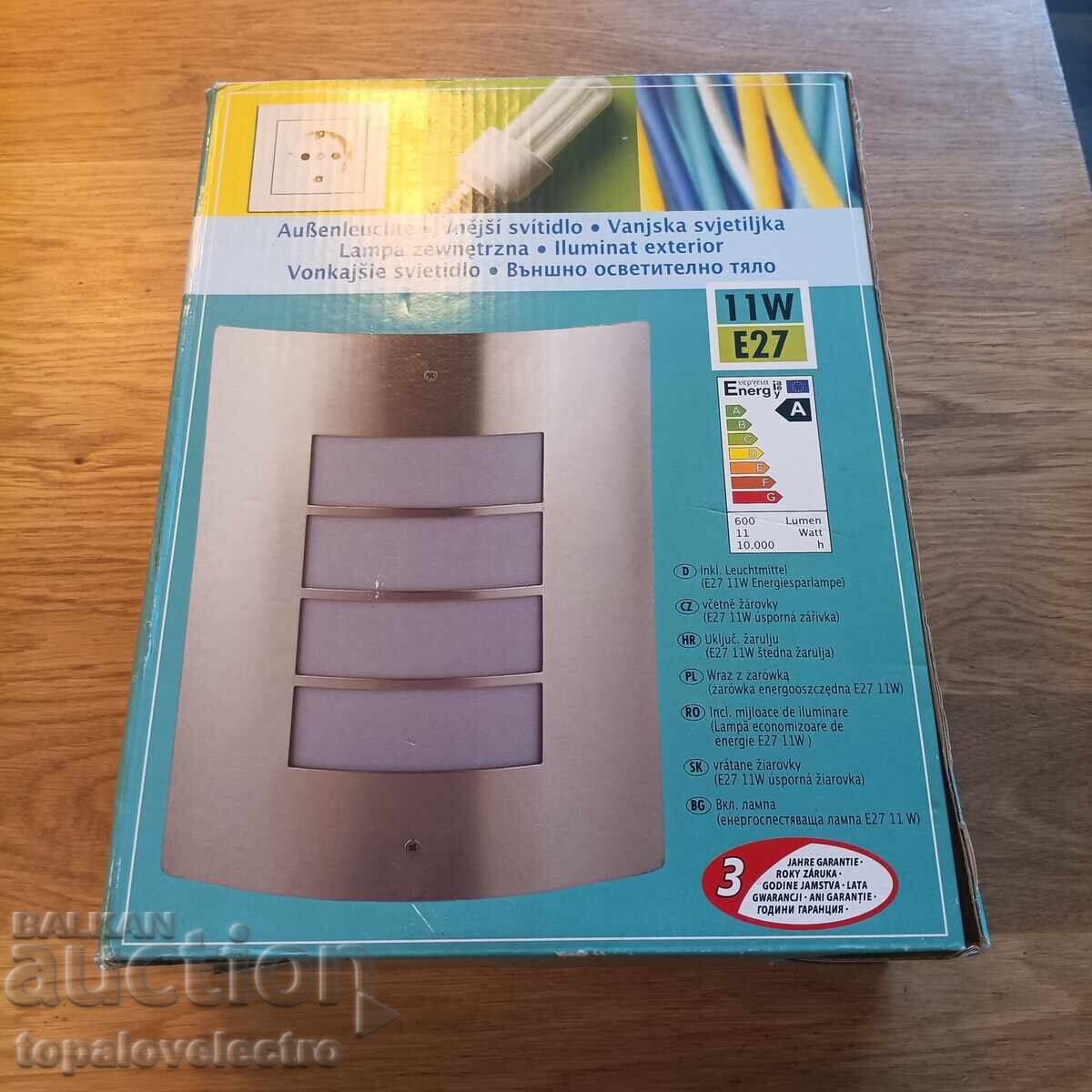 NEW! Outdoor wall lamp, sconce, E27, IP44, model 1 - 5