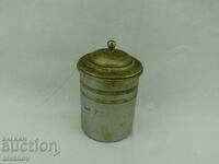 Recipient vechi din aluminiu cu capac #2529