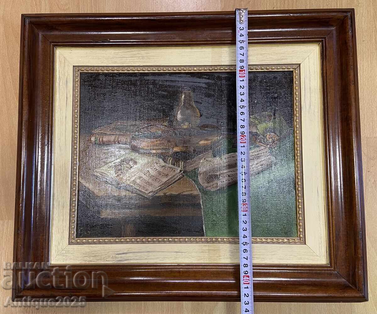 Винтидж картина „Цигулка и ноти“ (подпис: Gener) с цена 160.00 лв. | € 81.81