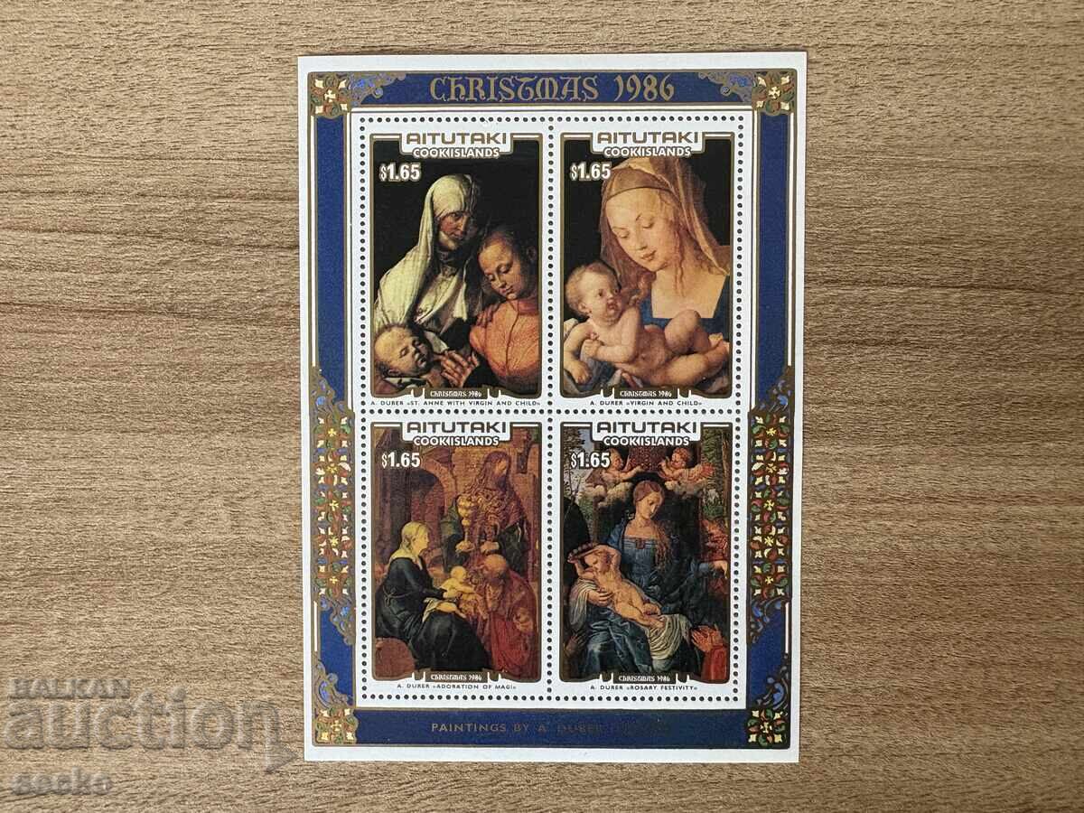 Aitutaki - Christmas - Prints by Dürer... (1986) MNH Aitutaki - Christmas - Prints by Dürer... (1986) MNH