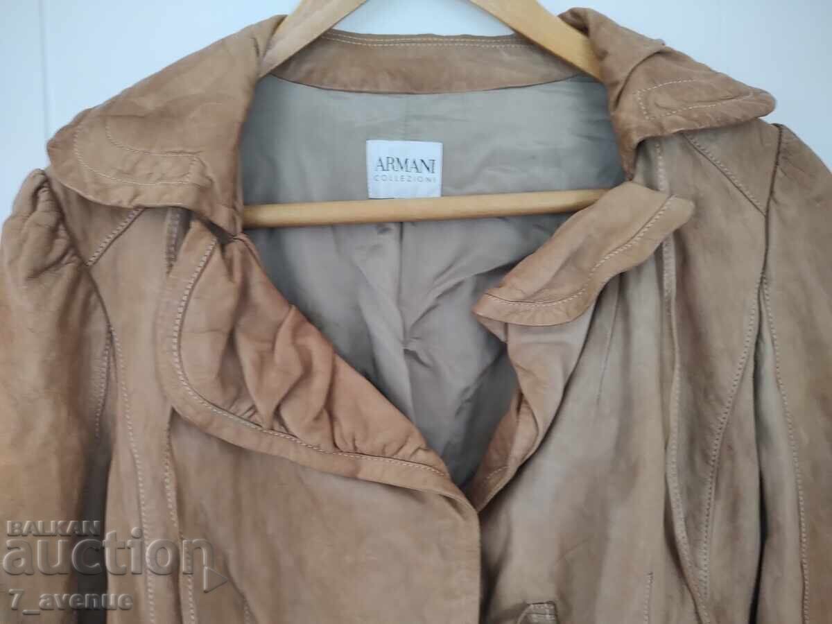 Delivery of Women's Leather Jacket ARMANI beautiful. 13.10.25
