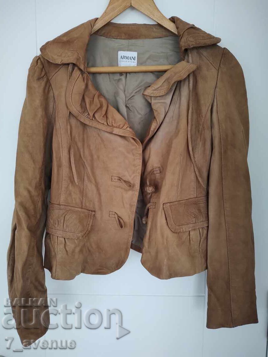 Γυναικείο δερμάτινο μπουφάν ARMANI υπέροχο. 13.10.25