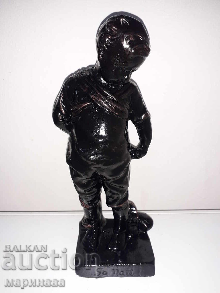 СТАРА МАСИВНА ФИГУРА. ГИПС - 7