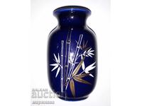 VAZĂ. PORȚELAN, COBALT, AURIT. SPANIA