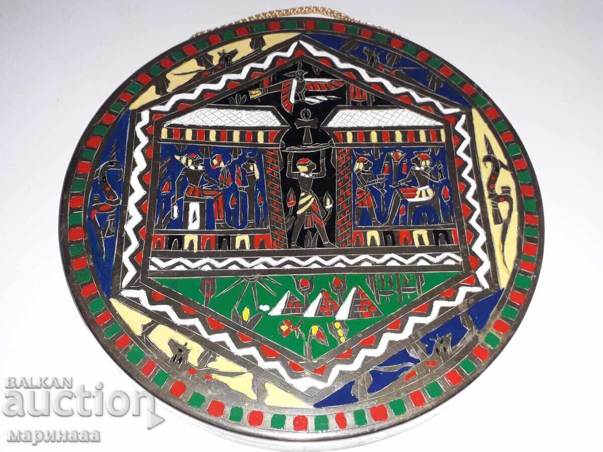 OLD PANEL. BRASS. EGYPT - 5