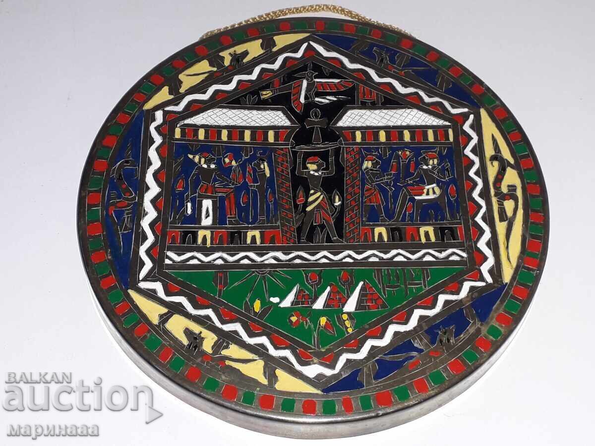 OLD PANEL. BRASS. EGYPT