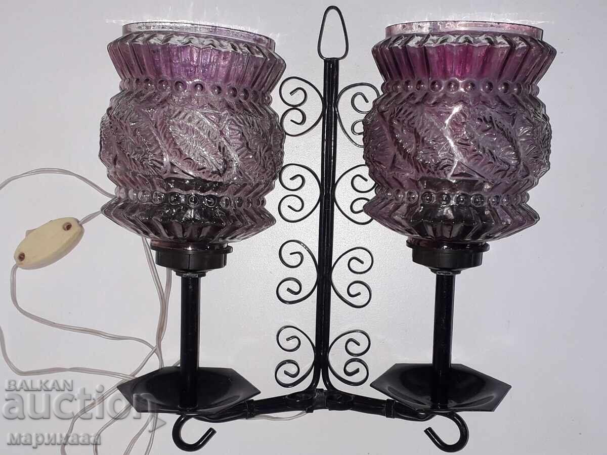 СТАРА ЛАМПА ЗА СТЕНА. КОВАНО ЖЕЛЯЗО СТАРА ЛАМПА ЗА СТЕНА. КОВАНО ЖЕЛЯЗО