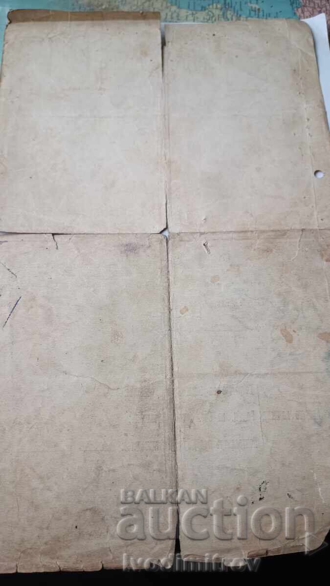 Delivery of Certificate for a passed exam for secretary-tax collector 1919