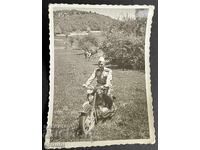 5129 България снимка граничен патрул и граничар с мотоциклет