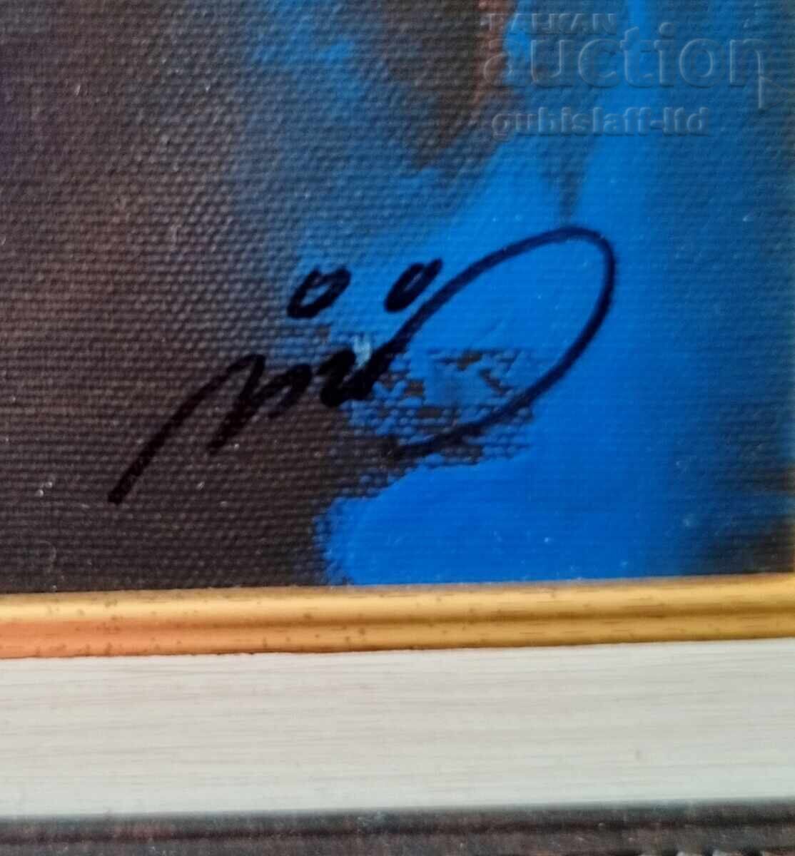 Auction  Painting, "Ancient Court", art associate professor Yordan Yordanov