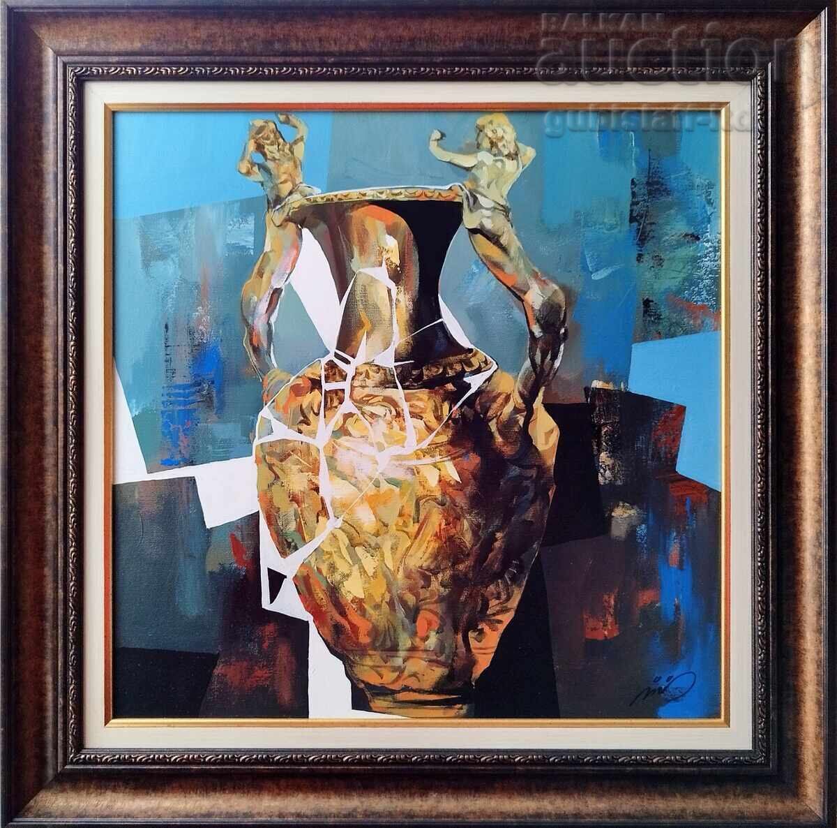 Painting, "Ancient Court", art associate professor Yordan Yordanov