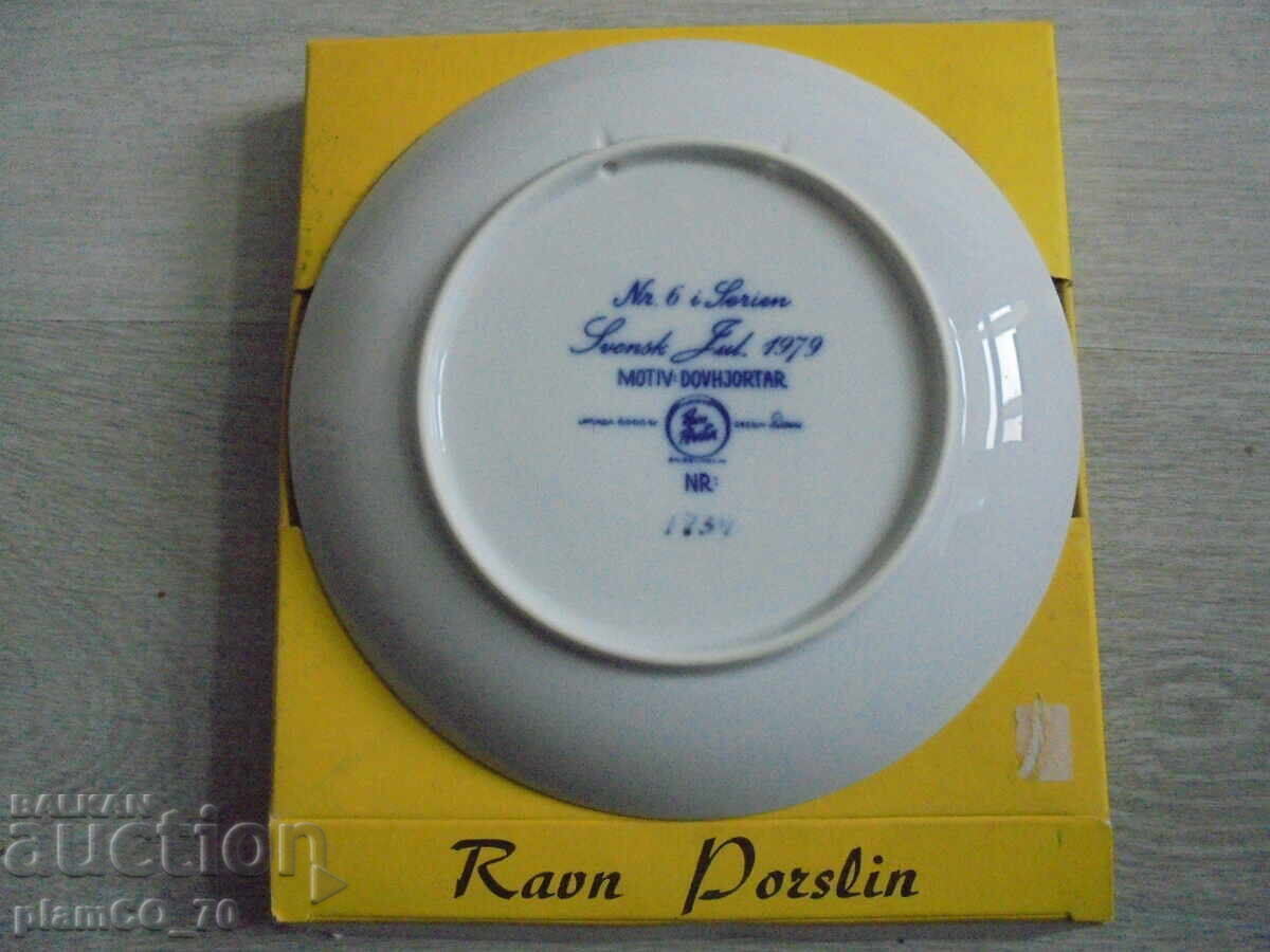 Delivery of №8314 Collector's porcelain plate - Ravn Porslin