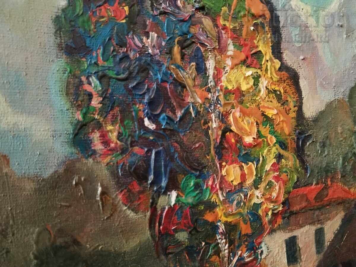 Πίνακας, τοπίο, ζωγρ. Blagovest Zerliev, 1998 g - 5