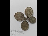 Medalioane vechi de argint 1830 - religioase, argint 800