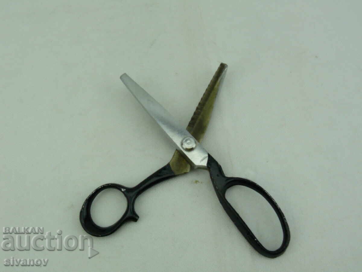 Παλιό ψαλίδι ραπτικής οδοντωτό ζιγκ-ζαγκ #2540 - 5