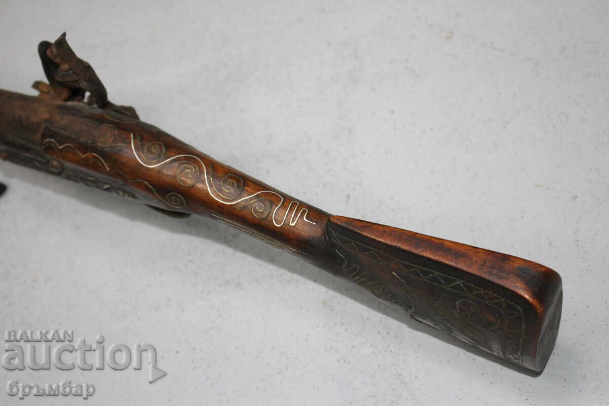 Ottoman Balkan Flintlock Pistol for Interior or Belt - 7