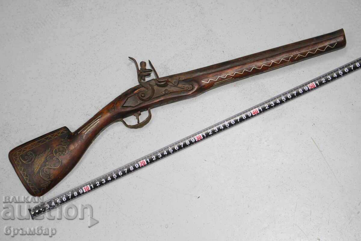Ottoman Balkan Flintlock Pistol for Interior or Belt