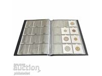 Clasor ELEGANT pentru 120 monede în cartonase cu 10 foi negre