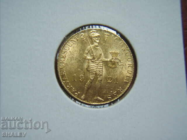 1 Ducat 1921 Netherlands - AU+ (gold)