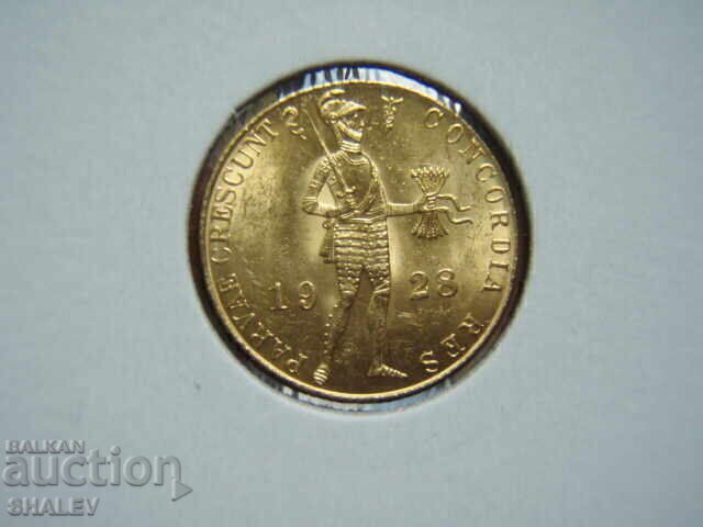 Livrarea 1 Ducat 1928 Olanda - AU+ (aur)
