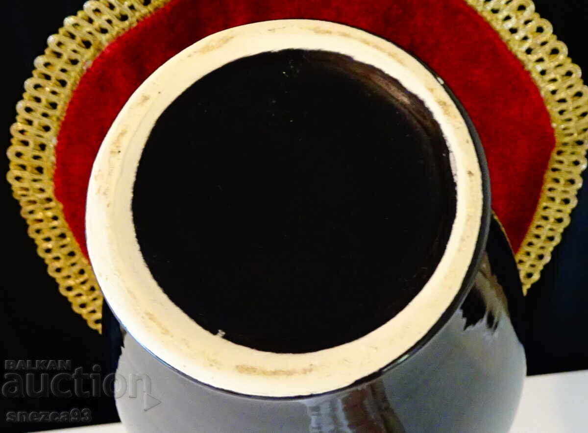 Ваза японски порцелан,злато,кобалт,фазани. - 7 Ваза японски порцелан,злато,кобалт,фазани. - 7