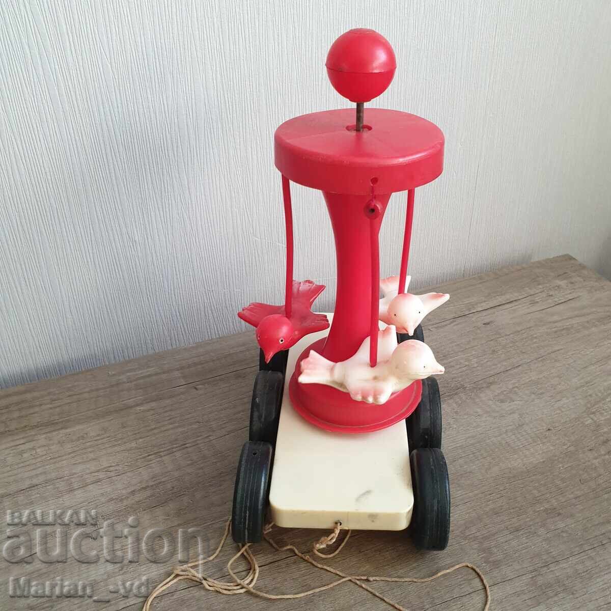 Соц детска играчка летящи птици на колела - 6 Соц детска играчка летящи птици на колела - 6