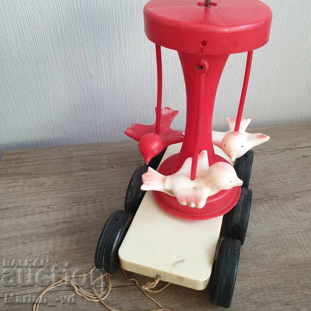 Соц детска играчка летящи птици на колела - 7 Соц детска играчка летящи птици на колела - 7