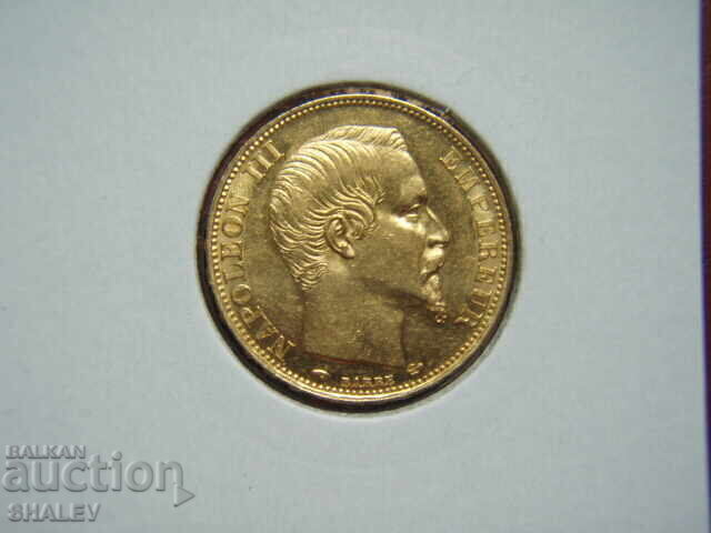 20 Franci 1859 A Franța (20 franka Frantsiya) - AU+ (zlato) - 5