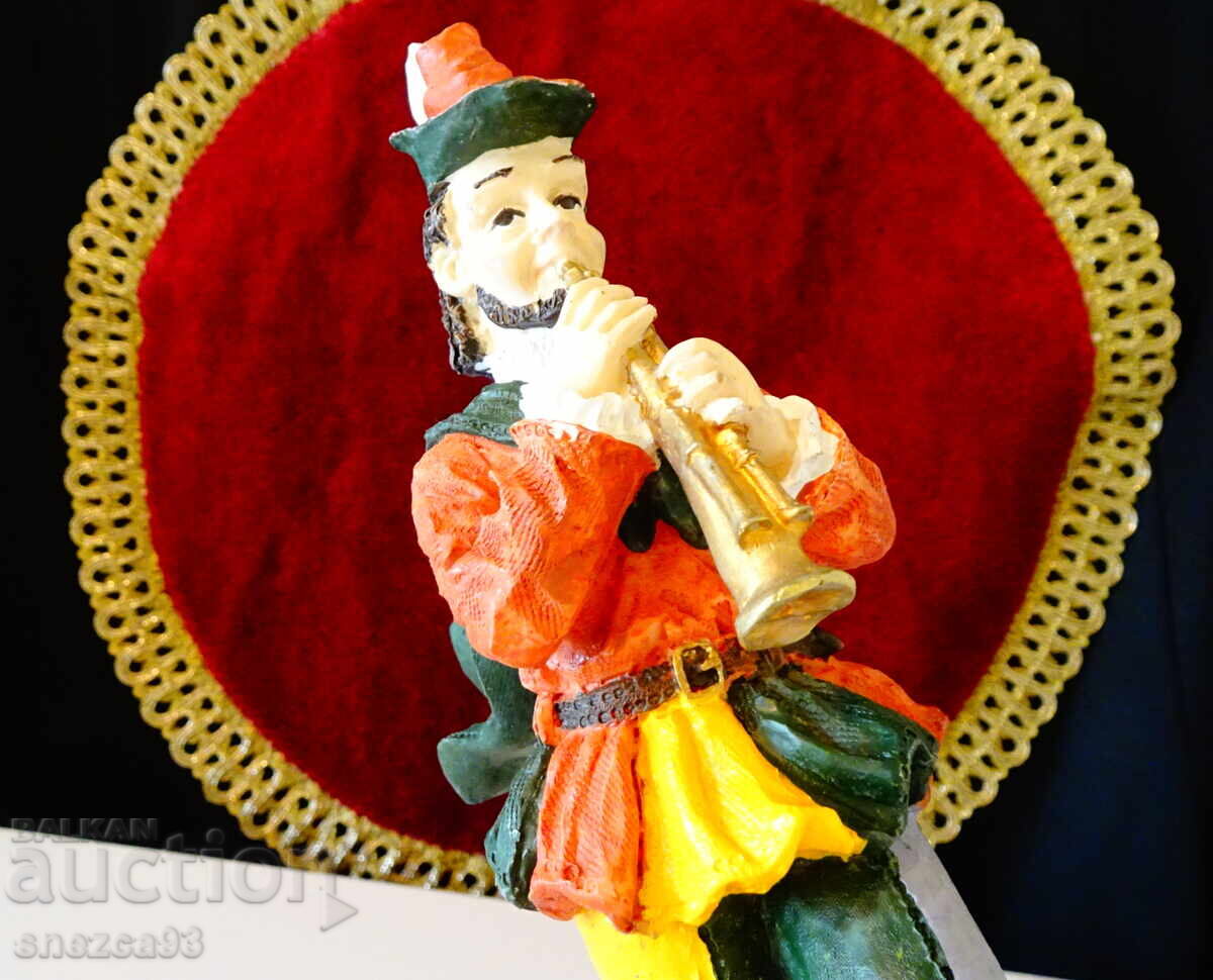 Licitație Statuetă din porțelan, figură Flautistul din Hamelin
