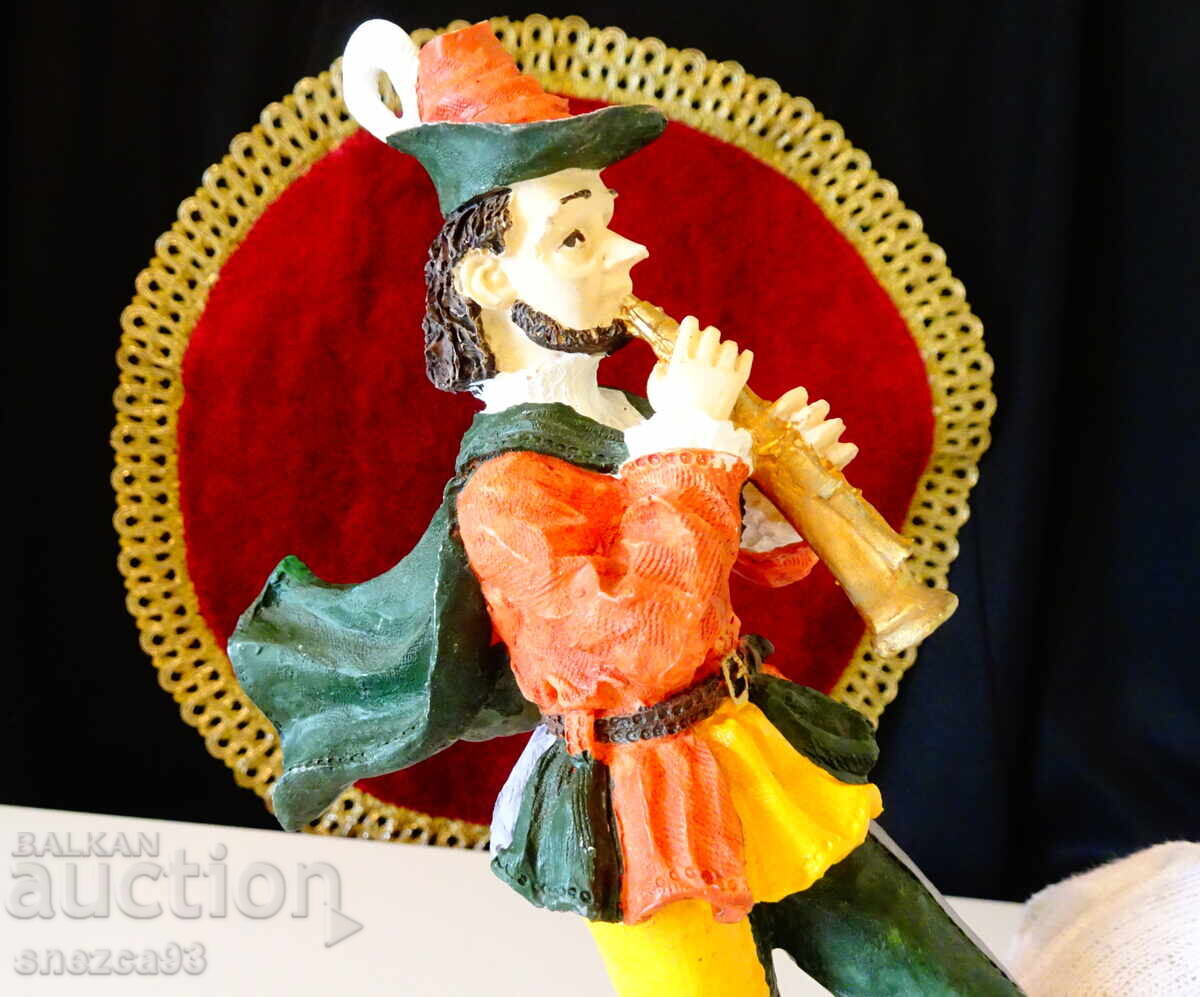 Livrarea Statuetă din porțelan, figură Flautistul din Hamelin