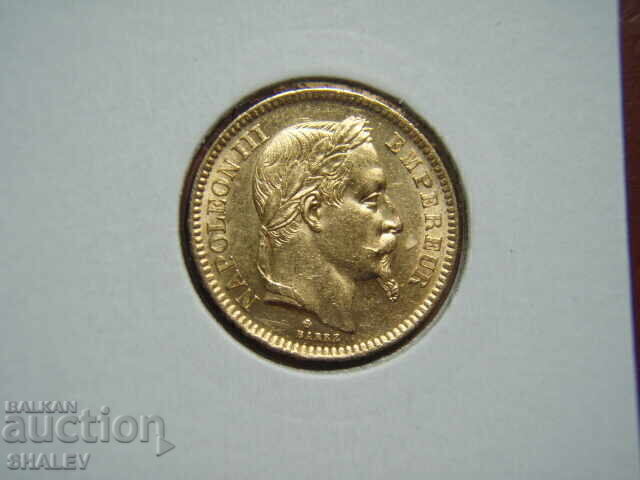 20 Φράγκα 1865 BB Γαλλία (20 franka Frantsiya) - AU+ (χρυσός) - 5