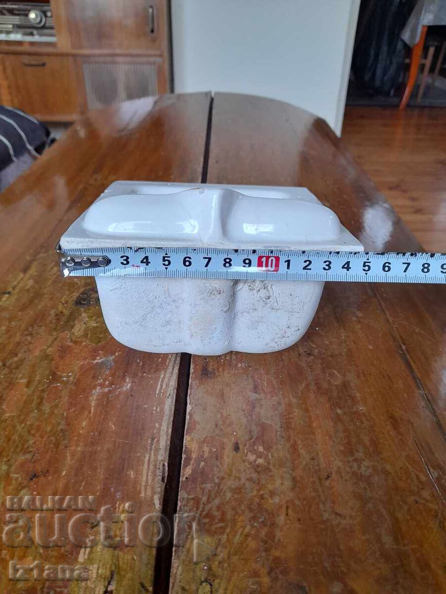 Old earthenware soap dish - 7