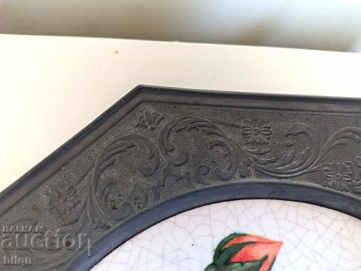 Farfurie de colecție superbă, cositor și ceramică cu preț € 17.89 | 34.99 BGN