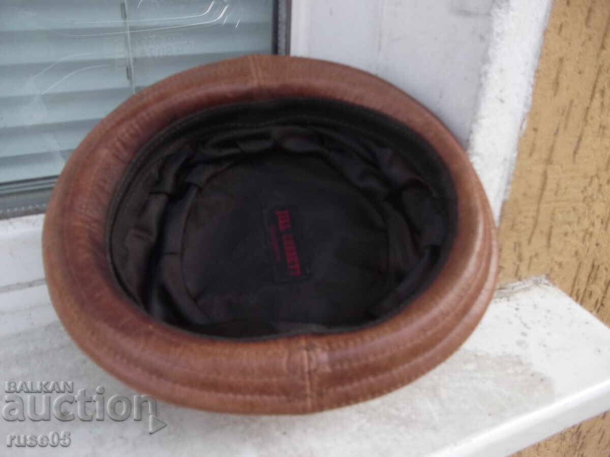Leather hat with price 20.00 BGN | € 10.23