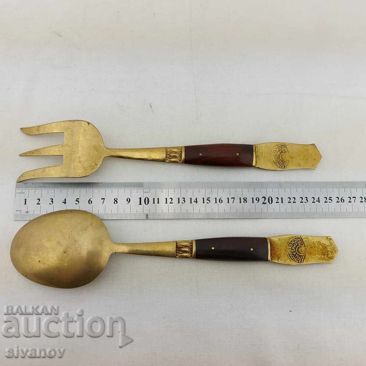 Set interesant de furculiță și lingură pentru servire #2651 - 6 Set interesant de furculiță și lingură pentru servire #2651 - 6