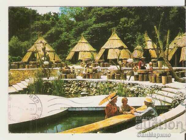 Картичка  България  Варна  Златни пясъци Бар "Колибите" 2*