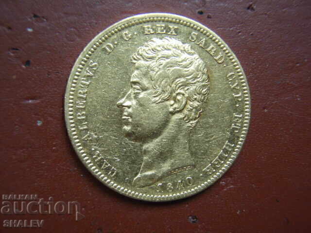 100 Λίρες 1840 Σαρδηνίας (100 liri Sardiniya) /2/ - XF (χρυσός) - 5 100 Λίρες 1840 Σαρδηνίας (100 liri Sardiniya) /2/ - XF (χρυσός) - 5