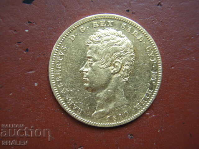 100 Λίρες 1840 Σαρδηνίας (100 liri Sardiniya) /2/ - XF (χρυσός) - 7 100 Λίρες 1840 Σαρδηνίας (100 liri Sardiniya) /2/ - XF (χρυσός) - 7