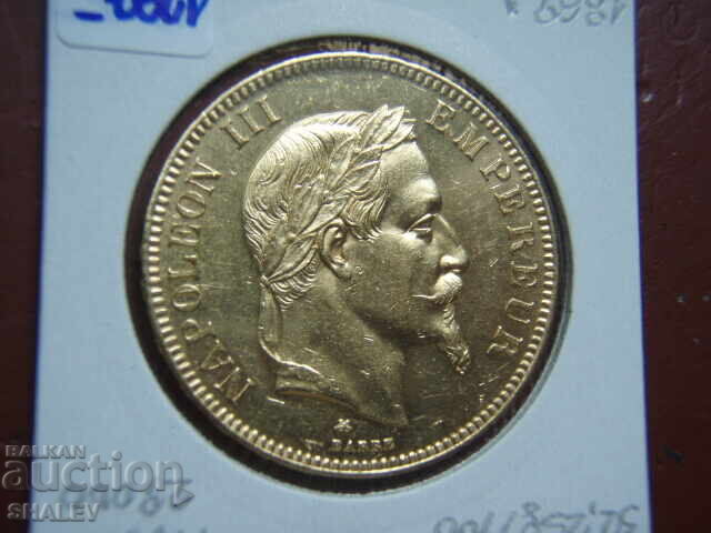 100 Franci 1869 A Franța - AU+ (aur) - 7