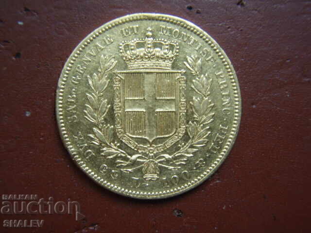 100 Λίρες 1840 Σαρδηνίας (100 liri Sardiniya) /2/ - XF (χρυσός) 100 Λίρες 1840 Σαρδηνίας (100 liri Sardiniya) /2/ - XF (χρυσός)