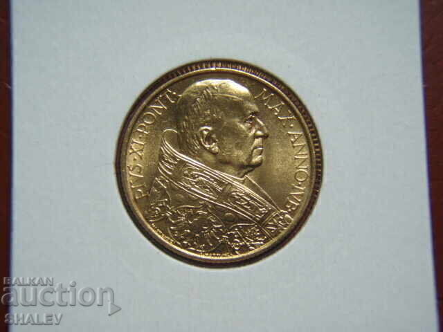 100 Λίρες 1933-34 Vaticana (100 liri Vatikana) AU/Unc (χρυσός) - 5