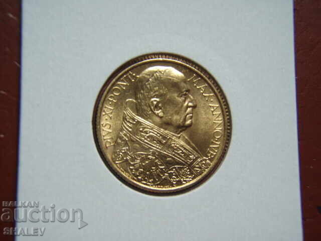 100 Lire 1933-34 Vatican (100 lire of the Vatican) AU/Unc (gold) - 7