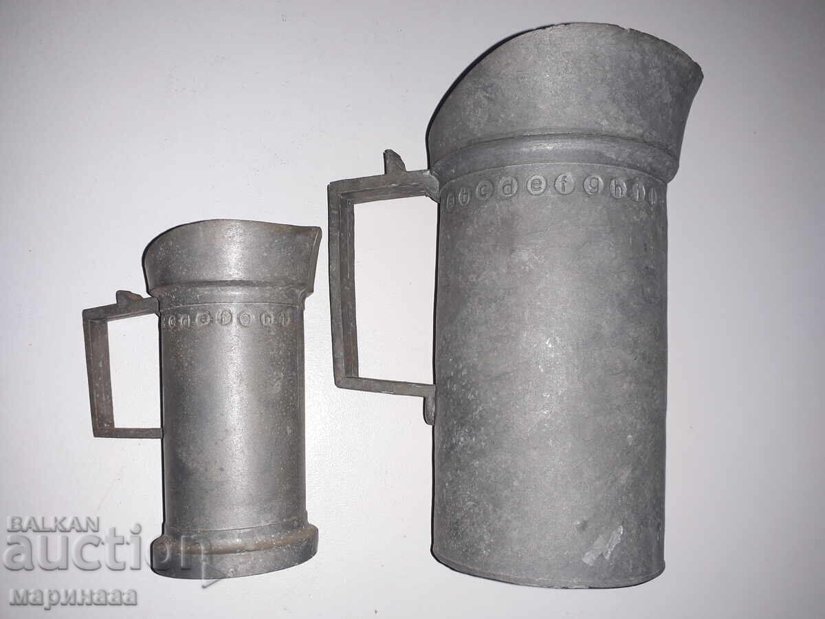 OLD MEASURES, MEASURING TOOLS. ZINC. ENGLAND