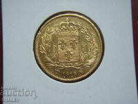 40 Francs 1818 W France (40 франка Франция) - XF/AU (злато)
