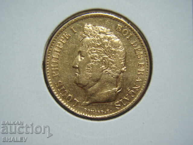 40 Φράγκα 1832 A Γαλλία (40 franka Frantsiya) - AU (χρυσός) - 7