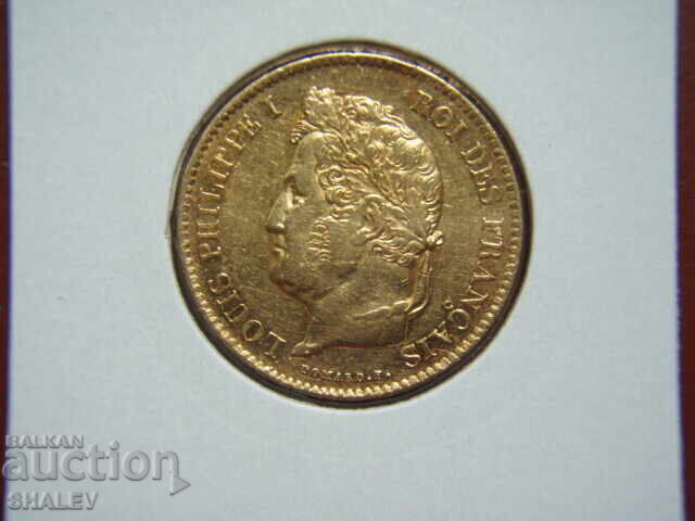 40 Franci 1836 A Franța (40 franka Frantsiya) /2 - AU (aur) - 5 40 Franci 1836 A Franța (40 franka Frantsiya) /2 - AU (aur) - 5