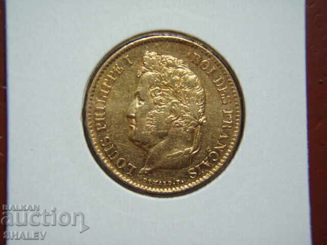 40 Franci 1836 A Franța (40 franka Frantsiya) /2 - AU (aur) - 6