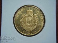 50 Φράγκα 1859 BB Γαλλία (50 franka Frantsiya) /2 - AU (χρυσός)